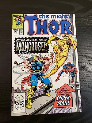 Buy Marvel Comics The Mighty Thor #391 - 1st Appearance Eric Masterson (VF/NM, 9.0) • 15.82£