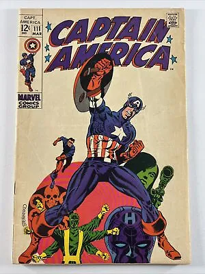 Buy Captain America #111 (1969) Steranko | Marvel Comics • 43.46£