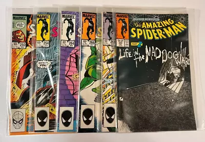 Buy Amazing Spider-Man Lot Of (6) 250, 254, 264, 266, 268, 295 Comic Book Marvel • 35.58£