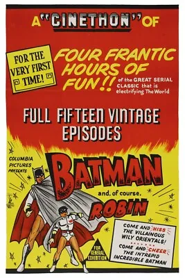 Buy Batman And Robin Serial Episodes - 11 X17 Or 12 X18  Buy Any 2 Get Any 1 Free!!! • 11.15£