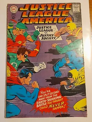 Buy Justice League Of America #56 Sept 1967 FINE 6.0 JLA Vs The JSA • 24.99£