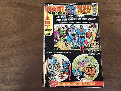 Buy DC Comics Worlds Finest Comics Issues 206 Nov 1971 Batman Guest Star Giant=== • 5.99£