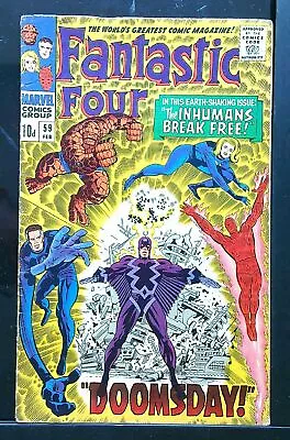 Buy Fantastic Four (Vol 1) #  59 Fine (FN) Price VARIANT RS004 Marvel Comics SILVER • 56.99£