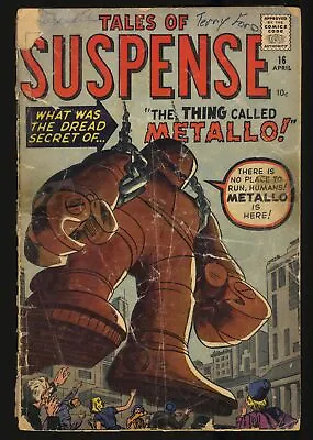 Buy Tales Of Suspense #16 P 0.5 Iron Man Prototype! Marvel 1961 • 95.14£