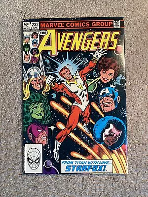 Buy Marvel Comics Avengers 232 1983 Key Starfox Joins The Avengers! Al Milgrom Cover • 5.56£