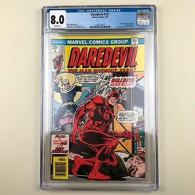 Buy Daredevil #131 (1976) CGC 8.0, 1st Bullseye • 279.83£
