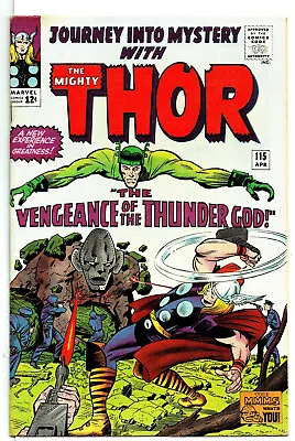 Buy Thor / Journey Into Mystery #115 (Marvel) April 1965, Jack Kirby  (FINE-) • 52.43£