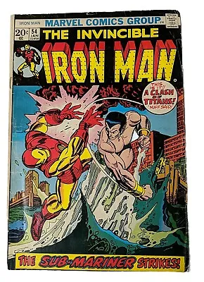 Buy Iron Man # 54 1st Appearance Of Moondragon 1972 VG • 31.78£