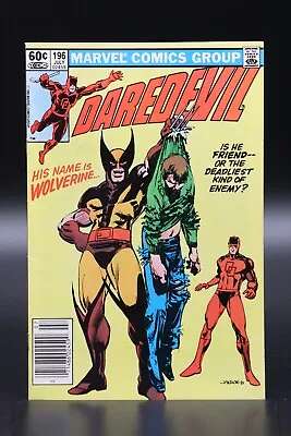 Buy Daredevil (1964) #196 Newsstand Klaus Janson Wolverine Bullseye Appearance VF+ • 8£