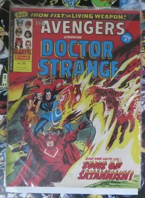 Buy Avengers #69, 70, 71 VF-, VG, FN+ Marvel UK 1974 Shang-Chi • 9.95£