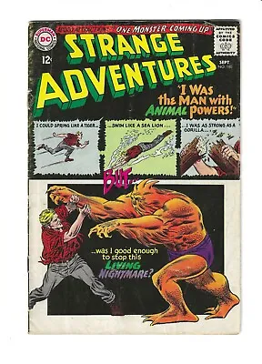 Buy Strange Adventures #180 ORIGIN & 1ST APP ANIMAL MAN!! 1965 KEY DC BOOK! VG 4.0 • 236.52£