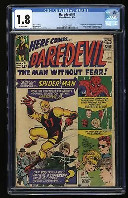 Buy Daredevil (1964) #1 CGC GD- 1.8 Off White Origin And 1st Appearance! Marvel 1964 • 1,366.42£