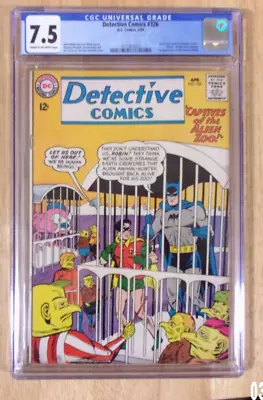 Buy Detective Comics #326 1964 Cgc 7.5 Sharp Cream To Off Wh Last Martian Manhunter • 169.98£