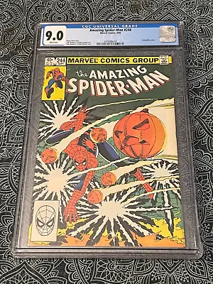 Buy Amazing Spider-man 244 CGC 9.0 / White Pages / 1983 / HOBGOBLIN / Comic Book • 39.99£