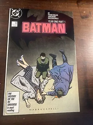 Buy DC Batman #404 Year One Part 1 Comic Frank Miller 1987 Catwoman • 19.99£