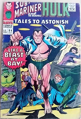 Buy Tales To Astonish 84 – GD/VG (3.0) -  Marvel 1966 - UK 10d Price Variant - Hulk • 5.99£