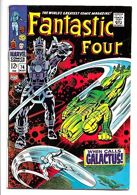 Buy Fantastic Four #74, 1968 Galactus & Silver Surfer App. Kirby & Lee 7.0 FN/VF • 86.05£