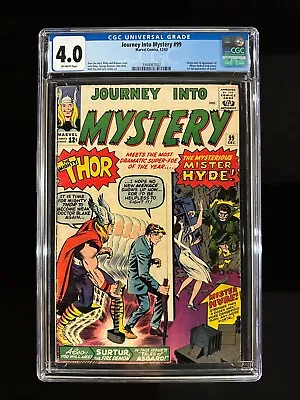 Buy Journey Into Mystery #99 CGC 4.0 (1963) - 1st App Mister Hyde & Surtur • 97.30£