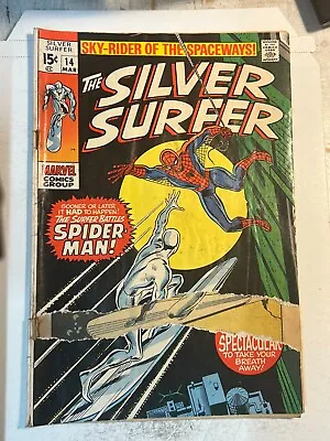 Buy The Silver Surfer #14 Marvel Comics 1970 Sky-rider Of The Spaceways! | Combined  • 47.97£