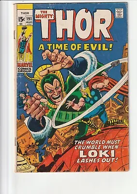 Buy The Mighty Thor #191 Marvel Comics Cents Copy • 15£