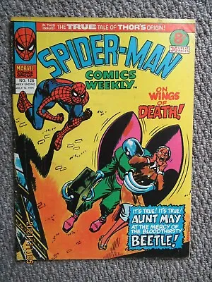Buy Marvel UK  Spider Man Comics Weekly Including Thor.  #126 12th July 1975 • 5£