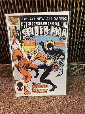 Buy Peter Parker, The Spectacular Spider-Man 116 NM- 1986 1st App Of Foreigner • 10.28£