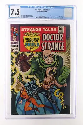 Buy Strange Tales #157 - Marvel Comics 1967 CGC 7.5 1st Appearance Of The Living Tri • 78.08£