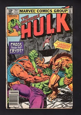 Buy Incredible Hulk #257 1st Full Arabian Knight/War Wagon Marvel Comics '81 VG • 3.94£