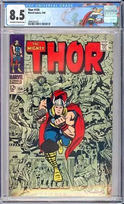 Buy Thor 154 CGC 8.5 (1968) 1st Appearance Of Mangog! CLASSIC COVER! L@@K! • 237.17£