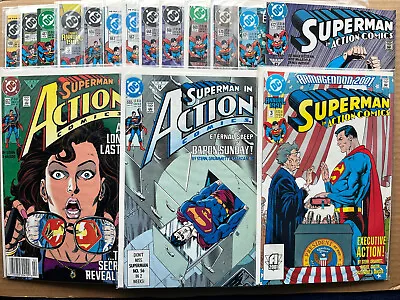 Buy Superman In Action Comics #662, 665-672 Adventures #480-481, 487 DC Unread Lot • 19.82£