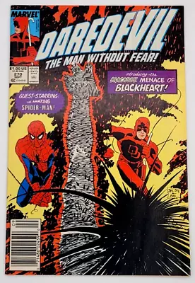 Buy Daredevil #270 (1989) / Nm / Mark Jeweler's  Newsstand 1st Blackheart • 237.08£