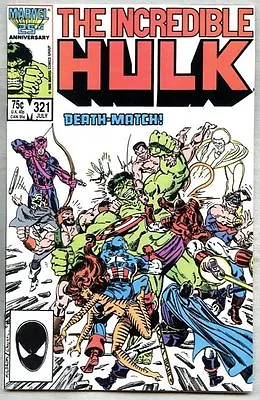 Buy Incredible Hulk #321-1986 Fn+ Avengers Captain Marvel She-Hulk Iron Man • 5.59£