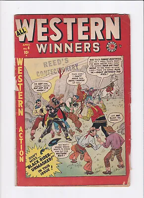 Buy All Western Winners #4 [1949 Fr/gd]  Black Rider-unmasked!  • 46.51£