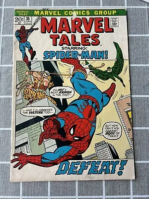 Buy #35 Marvel Tales Starring Spider-Man, Kraven And Vulture, VF • 13.44£