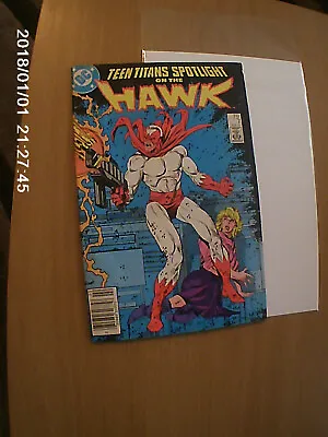 Buy Teen Titans Spotlight On The Hawk, #7, Dc Comics 1987 Bagged + Boarded • 3.25£