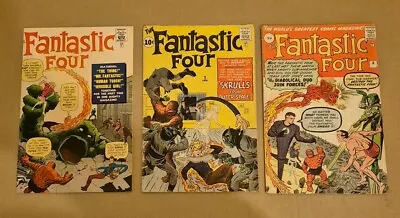 Buy Fantastic Four # 1 Golden Record Reprint 1966 AND Issue 2 AND # 6, 1962, 1961 • 2,700£