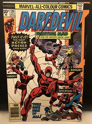 Buy DAREDEVIL #139 Comic Marvel Comics Bronze Age • 9.45£