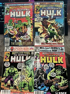Buy Marvel Super Heroes Featuring The Incredible Hulk #101, #102, #104, And #105 • 26.08£