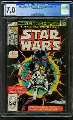 Buy Marvel Movie Showcase Star Wars 1 CGC 7.0 Chaykin Palmer Art 11/1982 • 55.18£