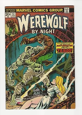 Buy Werewolf By Night 13 (Marvel 1974) 8.5 1st TABOO, TOPAZ & ALGON • 40.55£