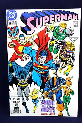 Buy Superman #65 Panic In The Sky Second Strike 1992 DC Comics F+ • 1.70£