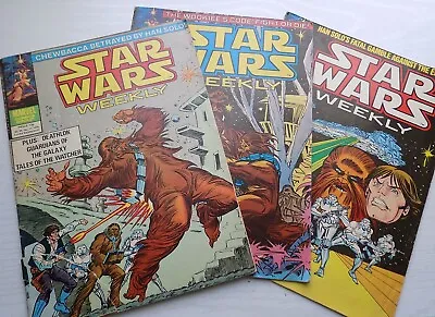 Buy Star Wars Weekly - 3 Issues 94 95 96 - Way Of The Wookie - 1979 - UK 'Exclusive' • 9£