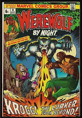 Buy WEREWOLF BY NIGHT (1975) #8 Pence Issue - 1st App Of KROGG - Back Issue • 19.99£