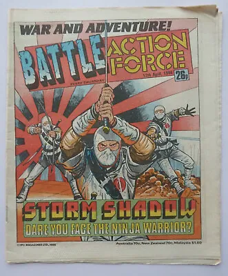 Buy Battle Action Force - UK Comic IPC Publishing 12 April 1986 F/VF 7.0 • 4.95£
