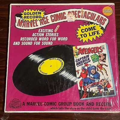 Buy Golden Record Marvel Age Comic Spectaculars Avengers #1 1966 SLP187 Vinyl LP • 96.51£