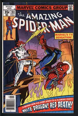 Buy Amazing Spider-man #184 7.5 // 1st Appearance Of The White Dragon Marvel 1978 • 27.01£