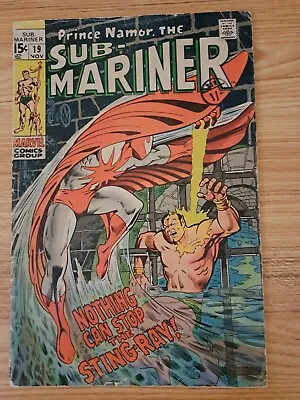 Buy Sub-Mariner #19 Marvel Comics 1969 $ 1st Appearance Of Stingray Silver Age • 7.99£