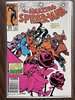 Buy AMAZING SPIDER-MAN #253 VF/NM, 1st App The Rose, Newsstand Marvel Comics 1984 • 10.27£