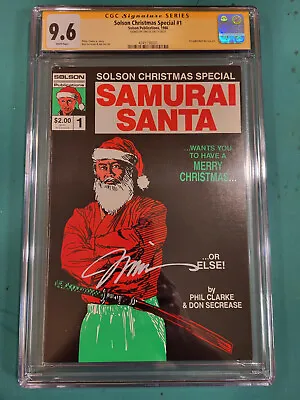 Buy SOLSON CHRISTMAS SPECIAL #1 CGC 9.6 Signed Jim Lee 1st Work (Samurai Santa) • 1,199.27£