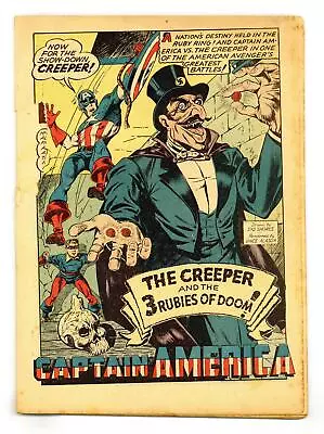 Buy Captain America Comics #21 Coverless 0.3 1942 • 382.08£